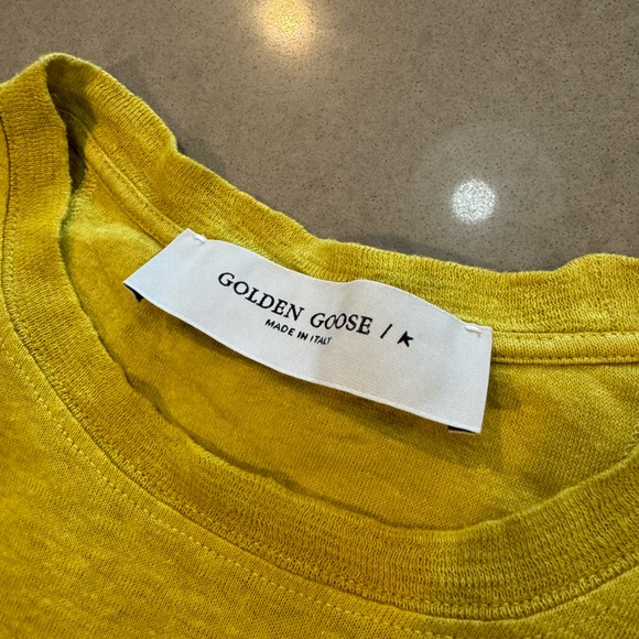 Golden Goose Running Club linen oversized  tshirt M size small - Picture 3 of 6